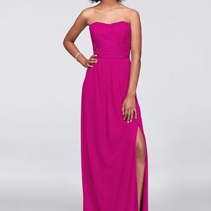 Pink bridesmaids dress